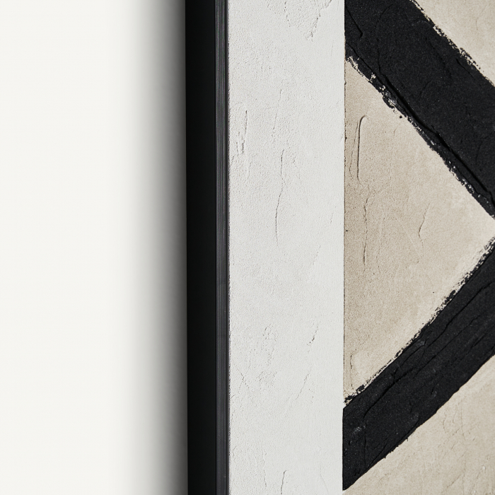 Tablou Ulei Contemporan Alb-Negru|Picturi Abstracte [3]