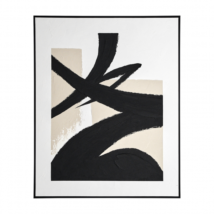 Tablou Ulei Contemporan Alb-Negru|Picturi Abstracte [1]