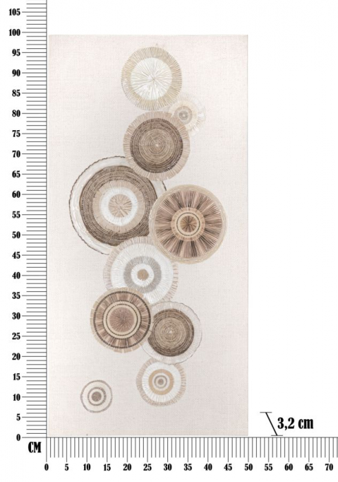 Tablou Panza Boho Chic Cercuri Maro Bej CreativDeco - Confort si Personalitate pentru Casa Ta [6]