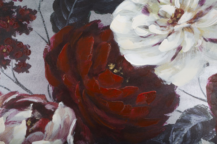 Tablou Flori Rosu Alb - Contrast Vibrant CreativDeco [3]