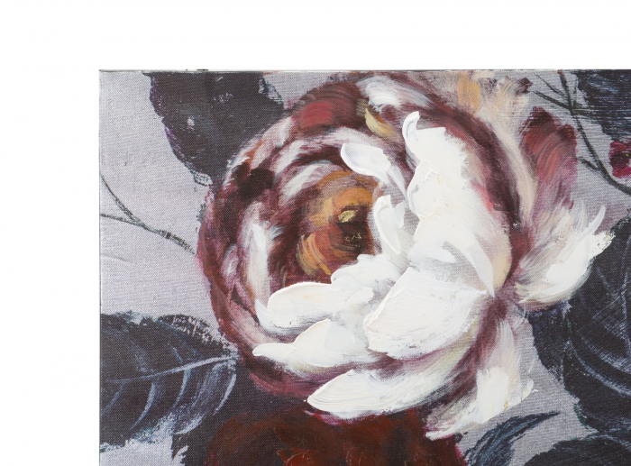 Tablou Flori Rosu Alb - Contrast Vibrant CreativDeco [2]