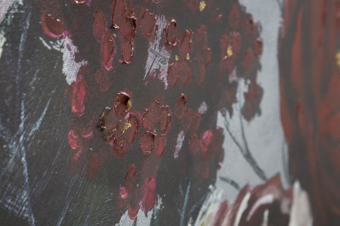 Tablou Flori Rosu Alb - Contrast Vibrant CreativDeco [4]