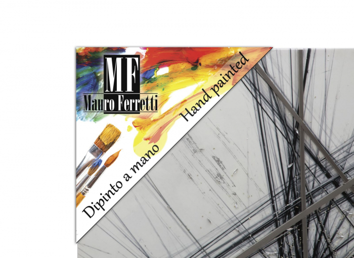Tablou abstract elemente 3D linii - CreativDeco.ro [6]