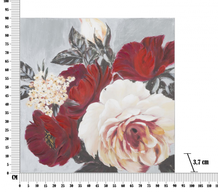 Tablou Panza Flori Rosii Albe - Decor Dinamic CreativDeco [6]