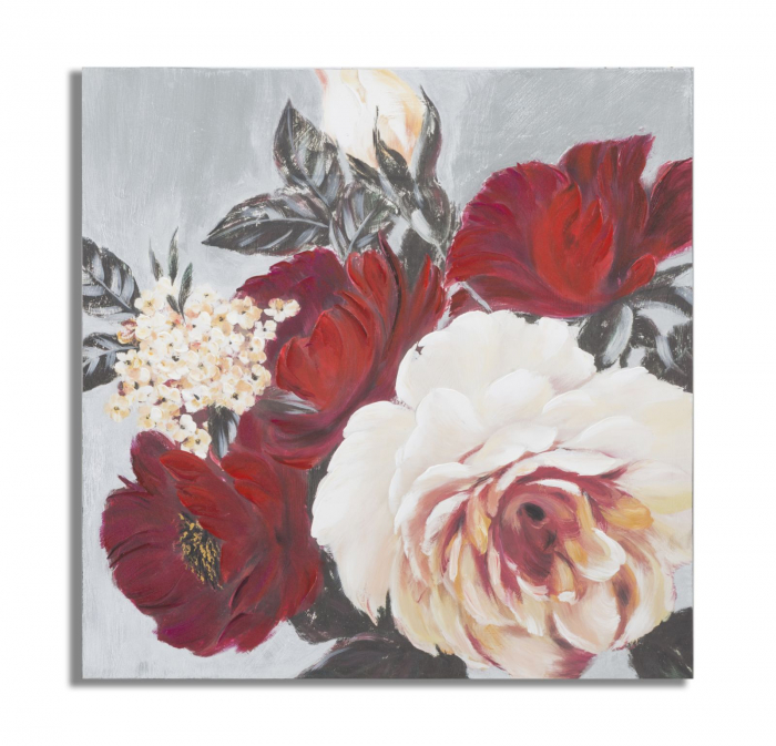 Tablou Panza Flori Rosii Albe - Decor Dinamic CreativDeco [1]