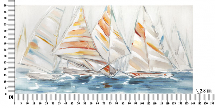 Tablou Canvas Veliere Colorate Decor Marine CreativDeco [6]