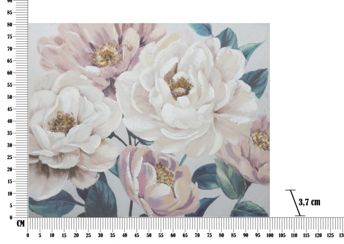 Tablou Flori Roz Alb - Eleganta Calm CreativDeco [7]
