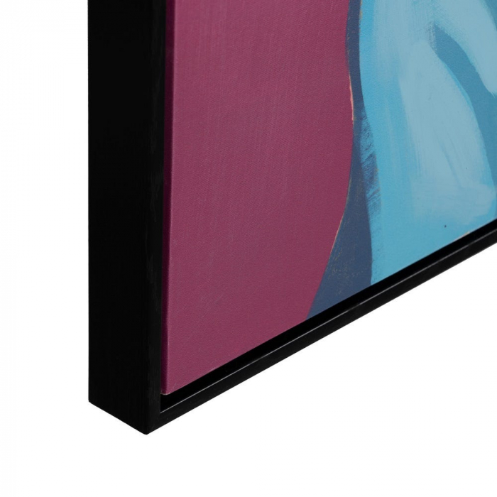 Tablou afro pop-art pictat manual cu mesaj LOVE pătrat 100x100cm [8]