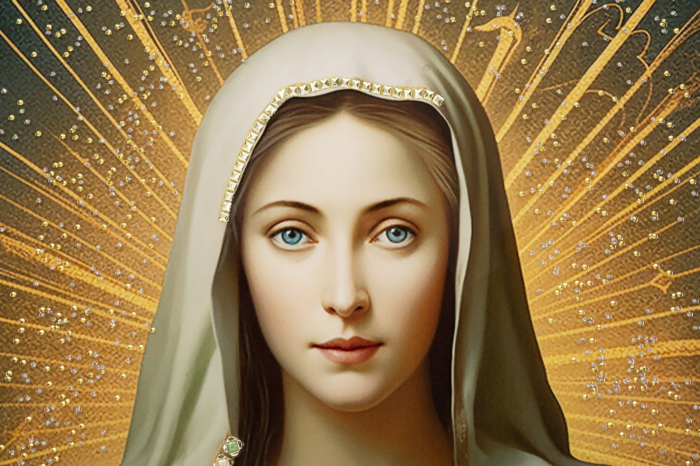 Tablou religios Inima Imaculată 72x102 cm – artă spirituală pentru spații tradiționale [2]