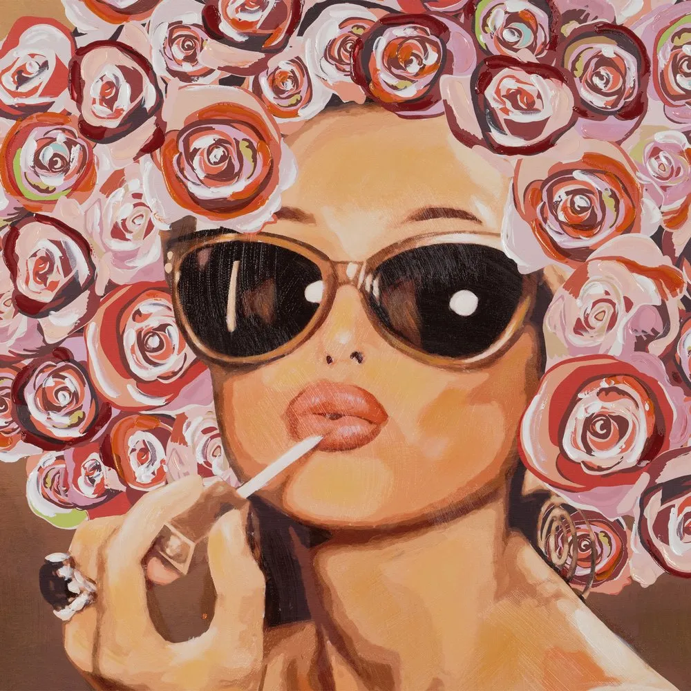 Tablou Woman, canvas, multicolor - creativdeco.ro [2]