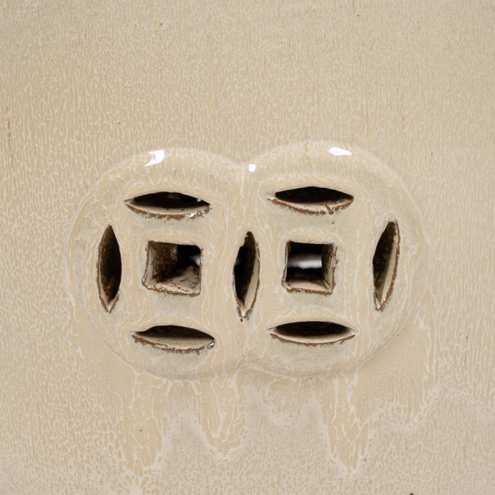 Taburet crem ceramic decor japandi [6]