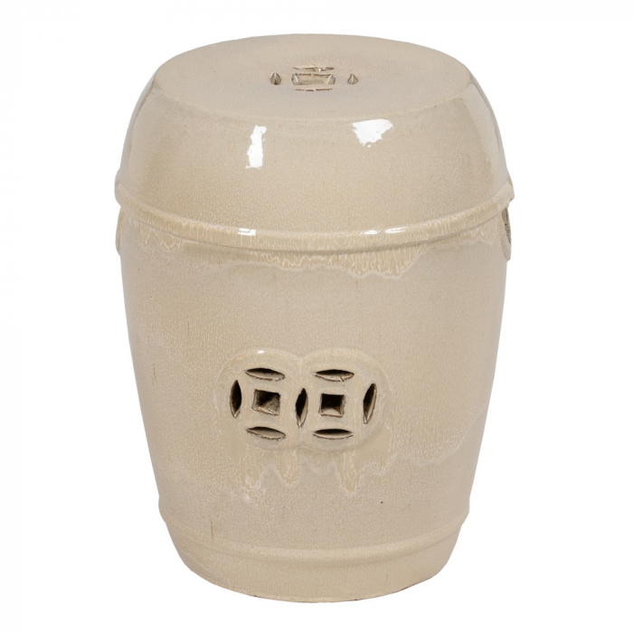 Taburet crem ceramic decor japandi [1]