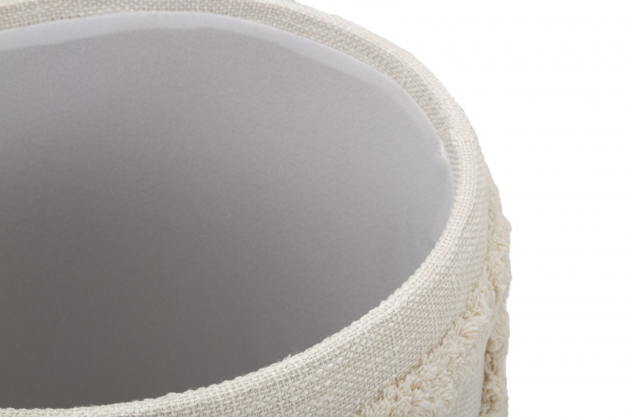 Taburet cu depozitare Damasco, textil, bej, Mauro Ferretti [5]