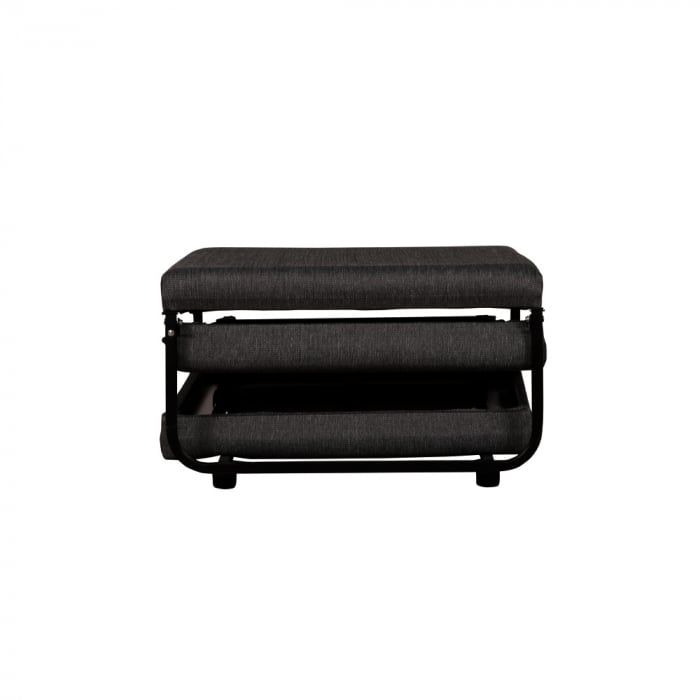 Taburetul negru cu spațiu de depozitare Studio [3]