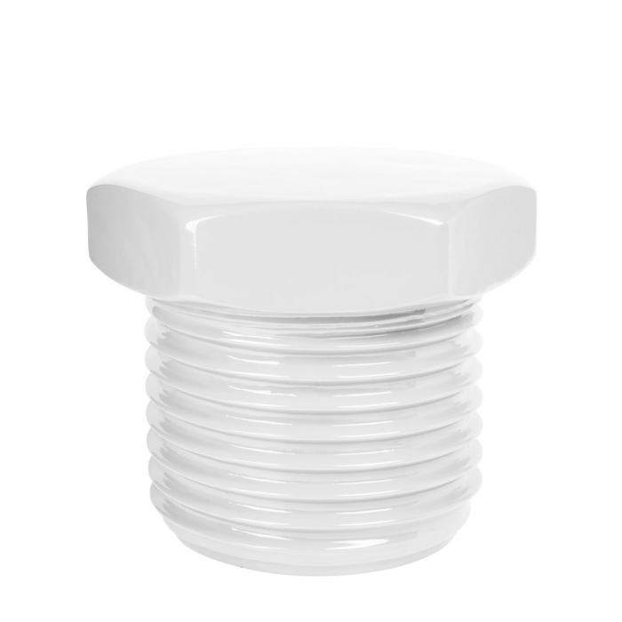 Taburet alb lucios modern Screw Stool [1]