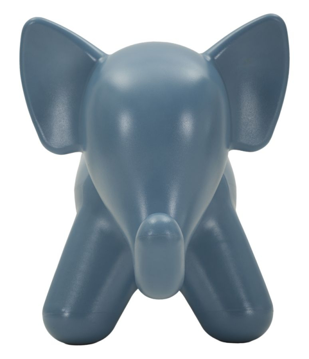 Taburet decorativ elefant plastic albastru 86x46x56 cm [2]