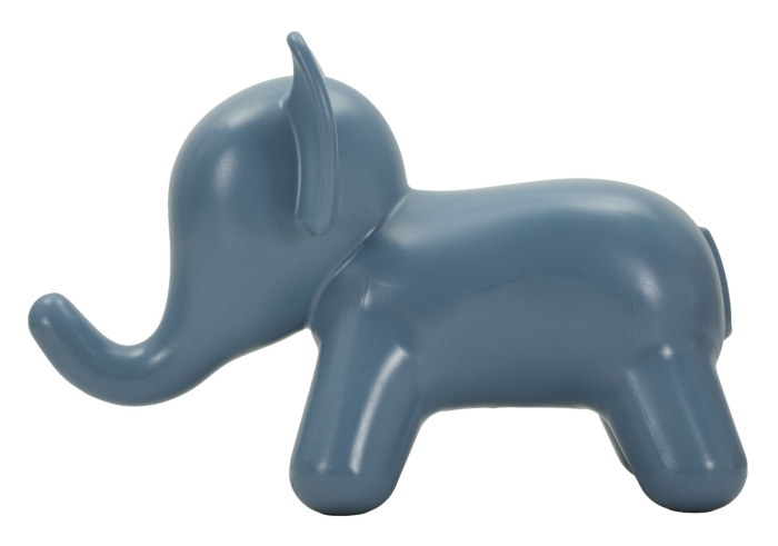 Taburet decorativ elefant plastic albastru 86x46x56 cm [3]