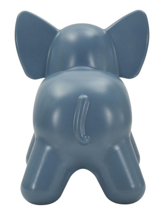 Taburet decorativ elefant plastic albastru 86x46x56 cm [7]