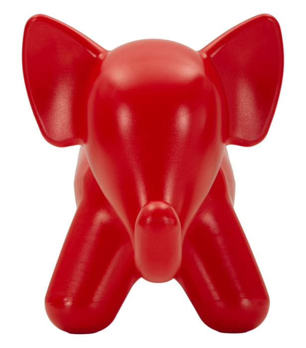 Taburet decorativ elefant plastic rosu 86x46x56 cm [2]