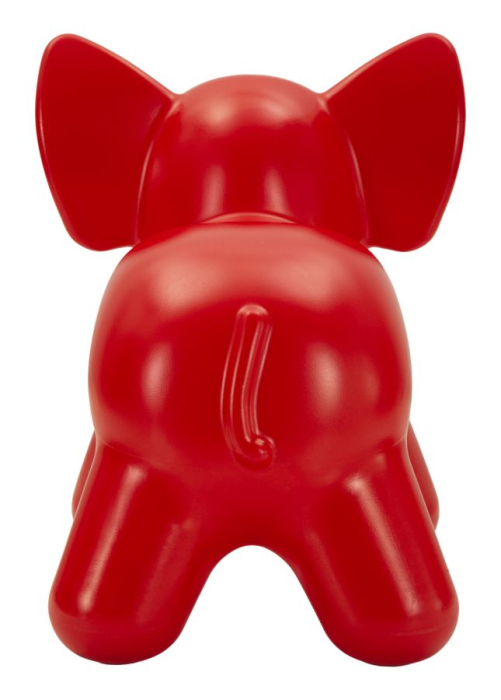 Taburet decorativ elefant plastic rosu 86x46x56 cm [7]