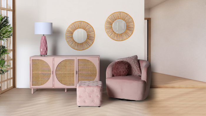 Taburet Art Deco catifea|Tabureti premium living [4]