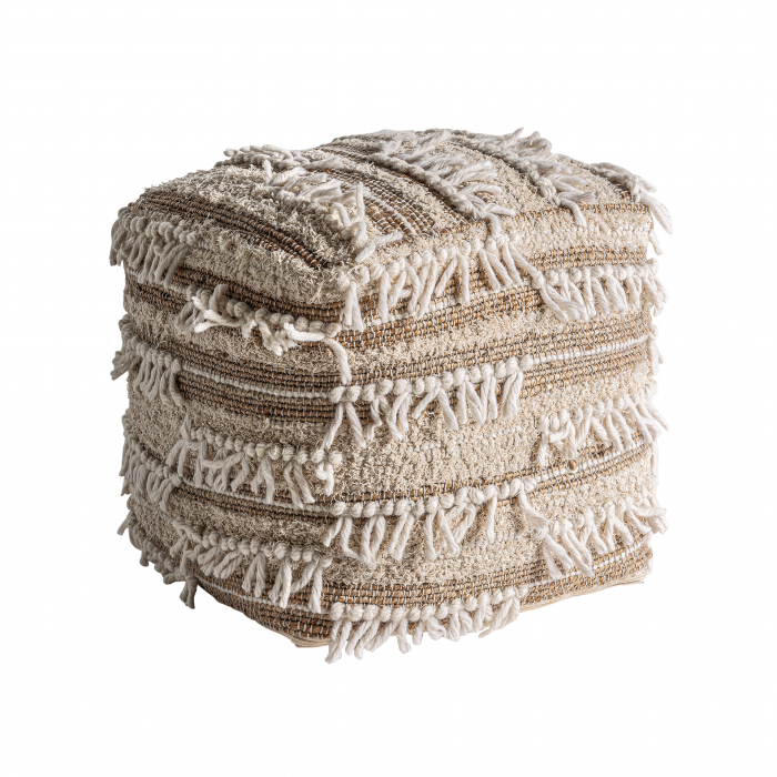 Taburet boho iuta lana maro|Taburete confortabile [2]