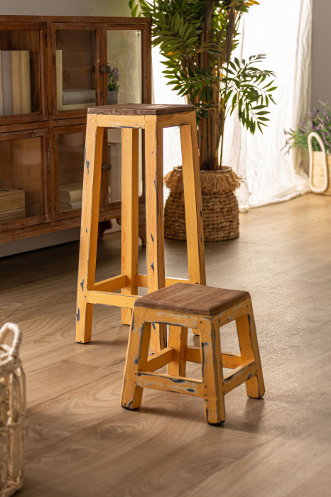 Taburet Kitsch lemn|Tabureti premium living [5]