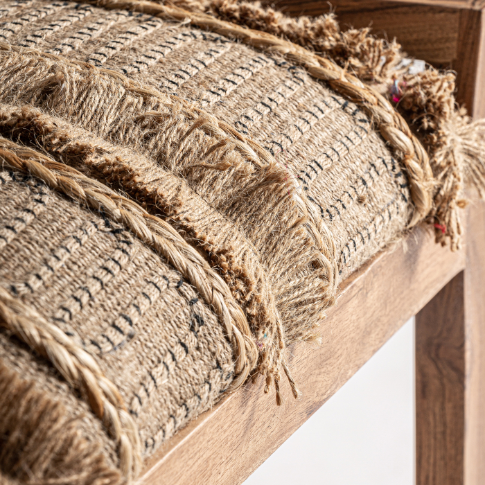 Taburet boho mango bumbac iuta|Taburete confortabile [4]