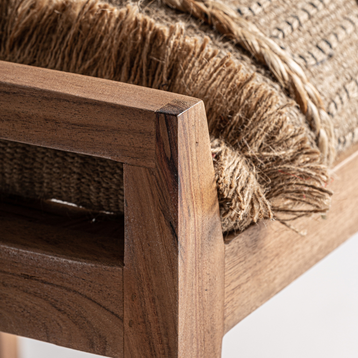 Taburet boho mango bumbac iuta|Taburete confortabile [3]