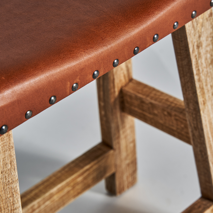 Taburet scandinav mango piele|Taburete moderne [3]