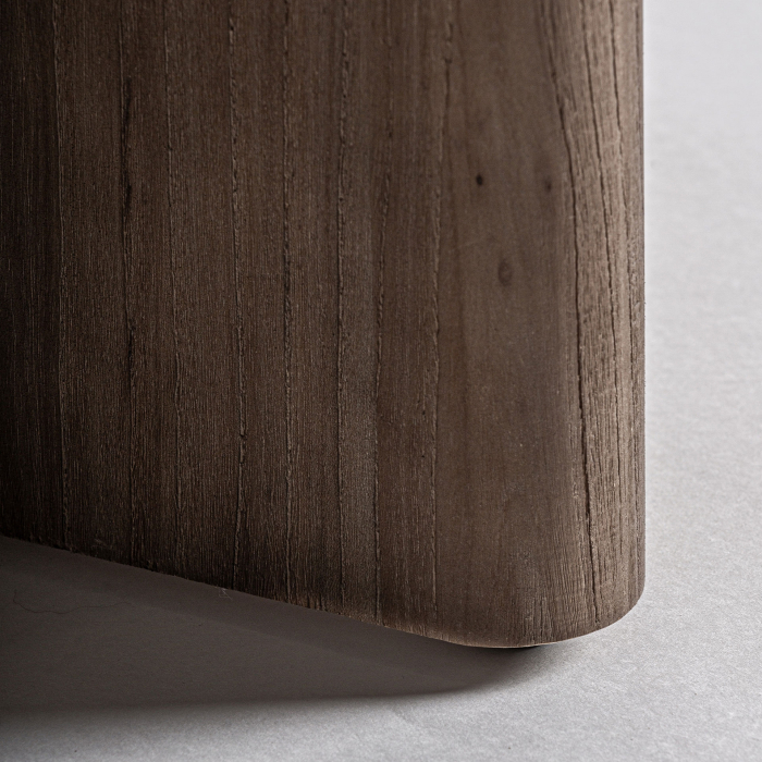 Taburet din lemn masiv cu formă sculpturală Jacquard [4]