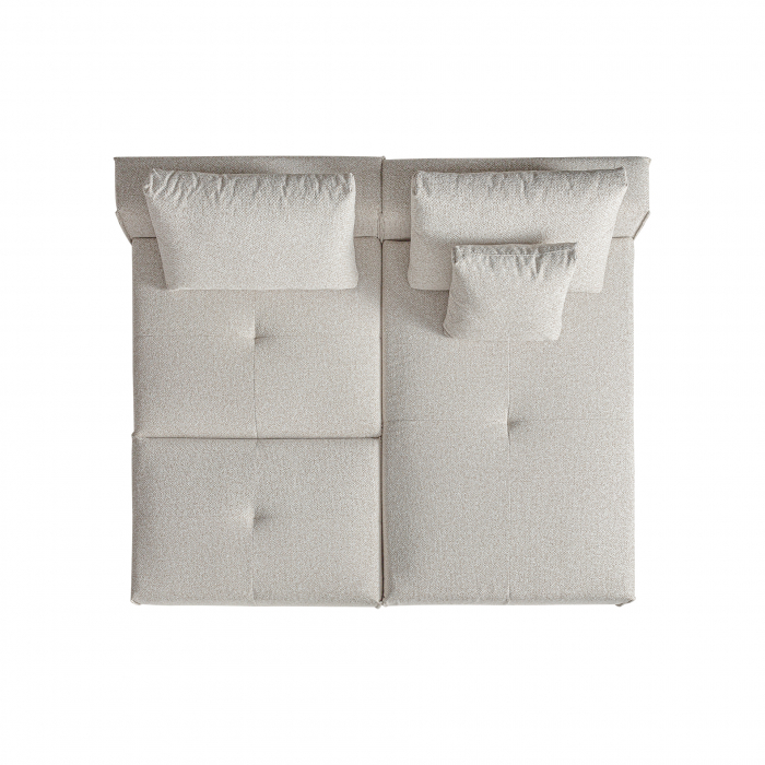 Taburet Art Deco crem | Taburete elegante living [4]