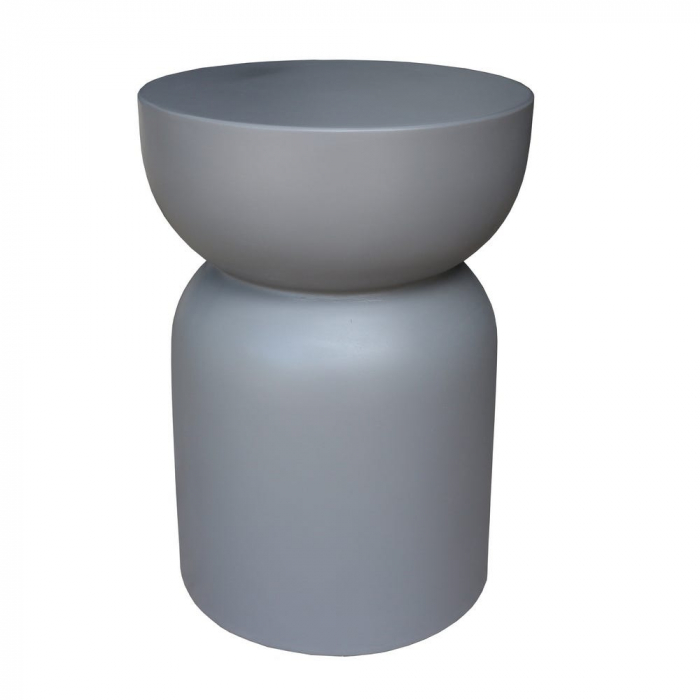 taburet Bacoli – ciment gri sculptural, piesă de exterior modern [1]