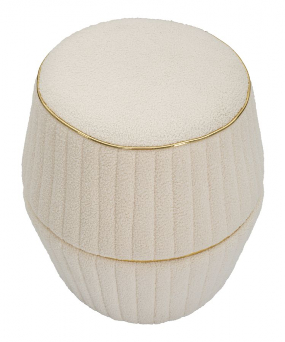 Taburet Iceland Plus, bucle crem - creativdeco.ro [3]