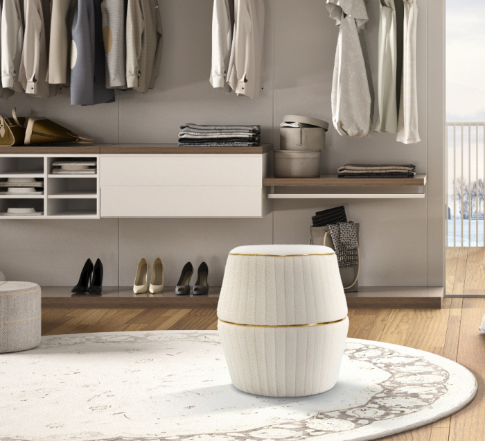 Taburet Iceland Plus, bucle crem - creativdeco.ro [2]