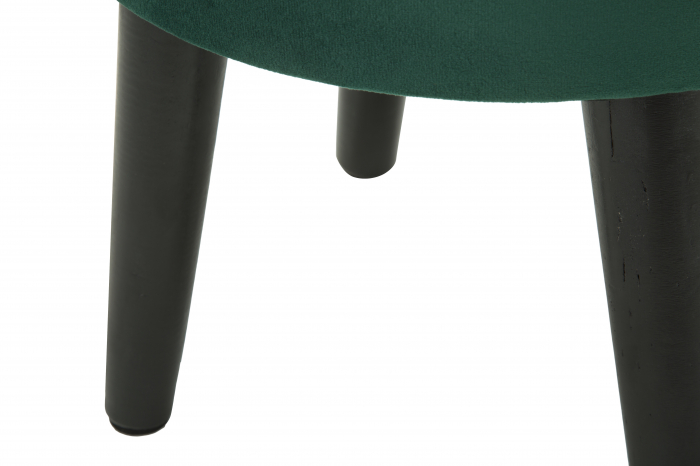 Taburet Paris, stofa/lemn, verde/negru/auriu [9]