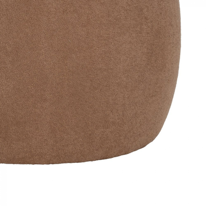 Taburet rotund taupe cu spațiu ascuns – Design japandi compact [7]