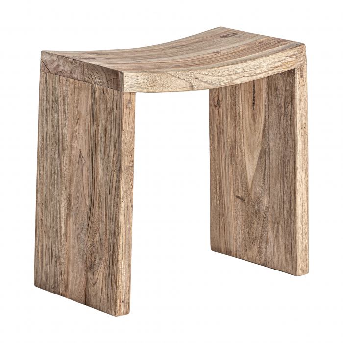 Taburet colonial unicat lemn tec|Taburete exotice [2]