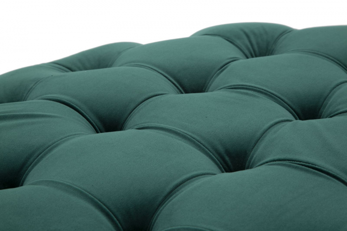 Taburet Verde XXL, fier/catifea, auriu [6]