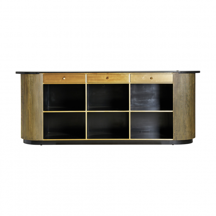 Tejghea bar Art Deco metal auriu|Mobilier bar luxos [3]