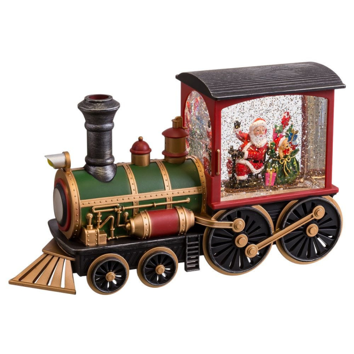 Tren Muzical Iluminat Craciun CreativDeco - Decor Festiv cu LED si Scena de Sarbatori [2]