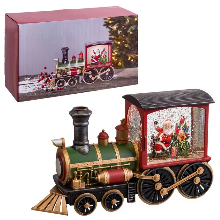 Tren Muzical Iluminat Craciun CreativDeco - Decor Festiv cu LED si Scena de Sarbatori [1]