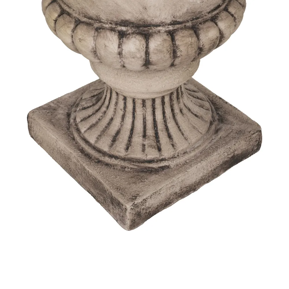 Urna pentru flori bej antica | Urne de gradina elegante [4]