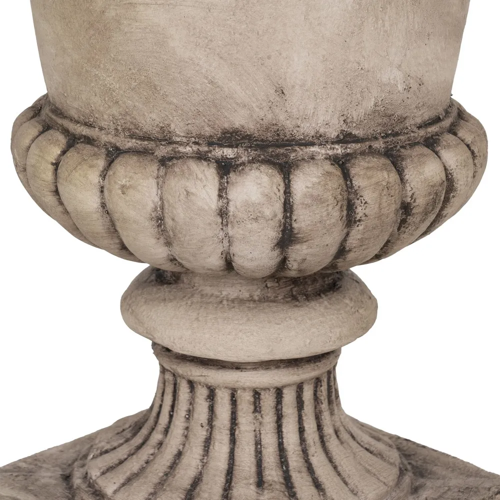 Urna pentru flori bej antica | Urne de gradina elegante [5]