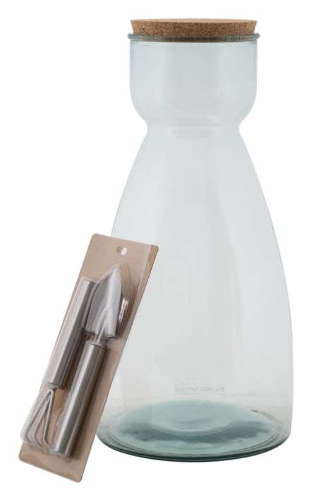 Vas Gradina Sticla Reciclata CreativDeco - Design Sustenabil Elegant [4]
