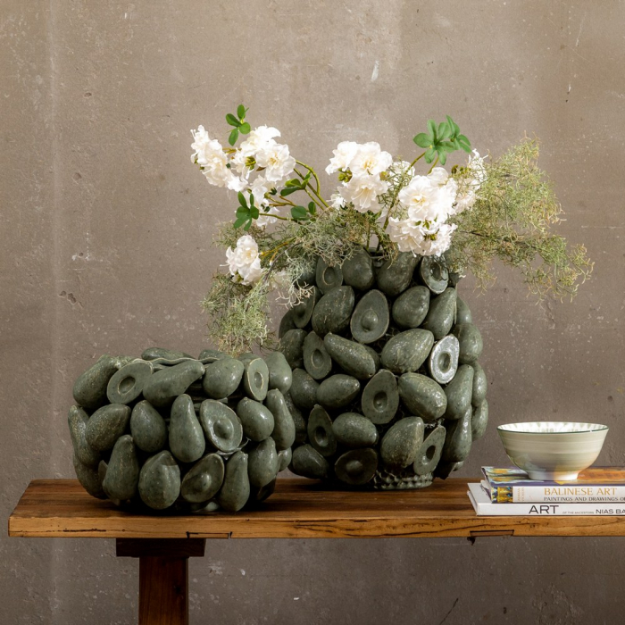 Vas Decorativ Verde Gri CreativDeco - Accent de Lux pentru Decor Interior [2]