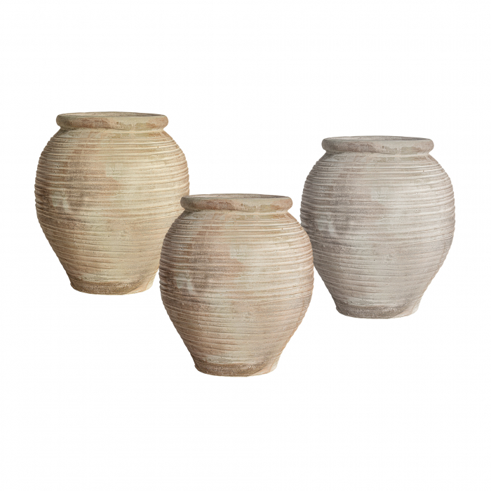 Vas decorativ unicat argila bej | Decoratiuni vintage [2]