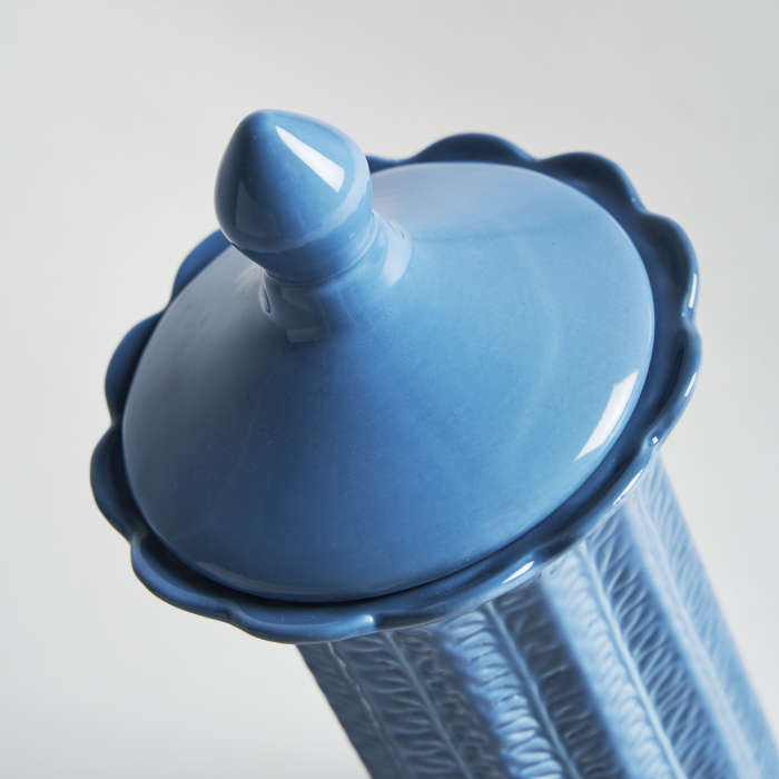 Vas decorativ contemporan ceramica albastra|Vaze decorative moderne [2]
