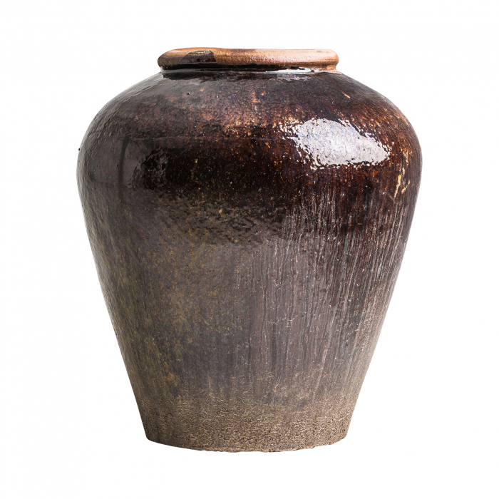 Vas decorativ colonial ceramica ciocolatie|Vaze decorative rafinate [1]