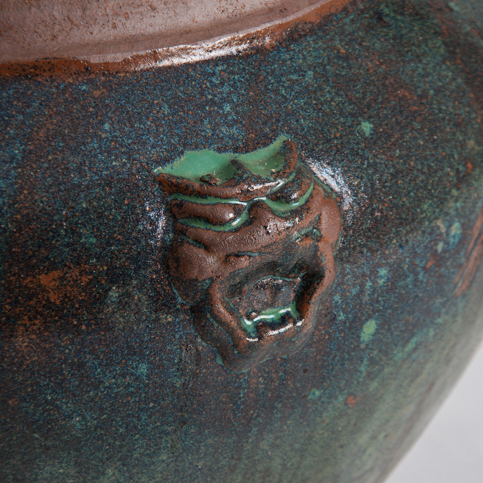 Vas decorativ oriental ceramica neagra|Vaze decorative exotice [2]